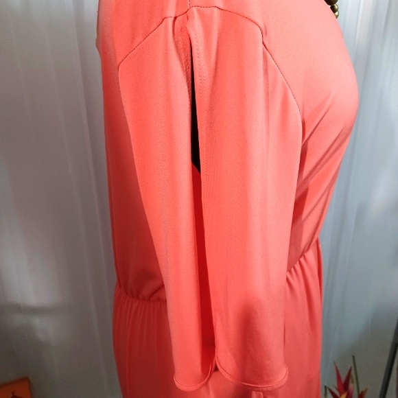 Ella Samani, Pull-Over Romper, Size: 3X" Coral Orangish Color - Picture 7 of 11